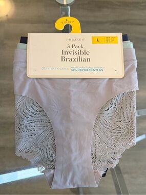 Primark’ 3-Pack Invisible Brazilian Panties